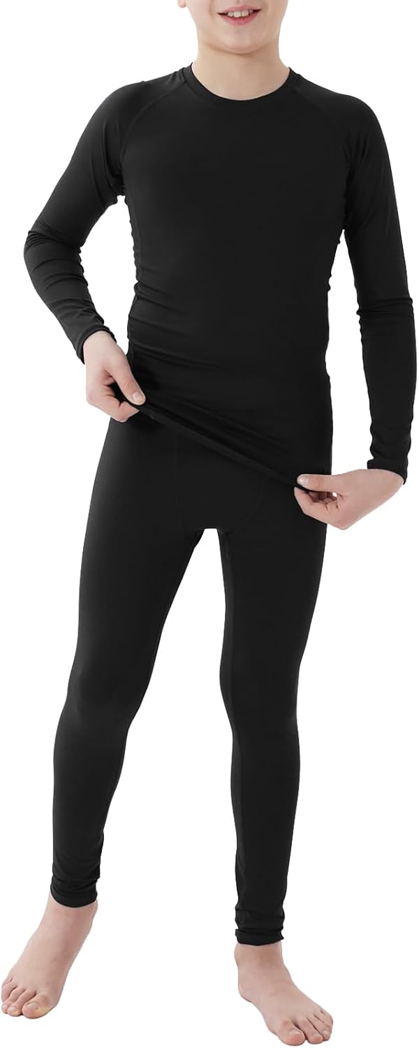 HovSiyla Youth Boys Compression Athletic Set for Kids