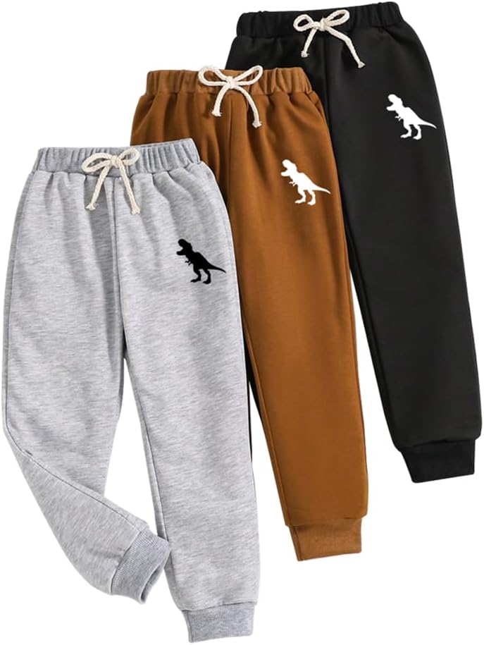 3-Piece dinosaur sweatpants for toddlers Comfortable and stylish
