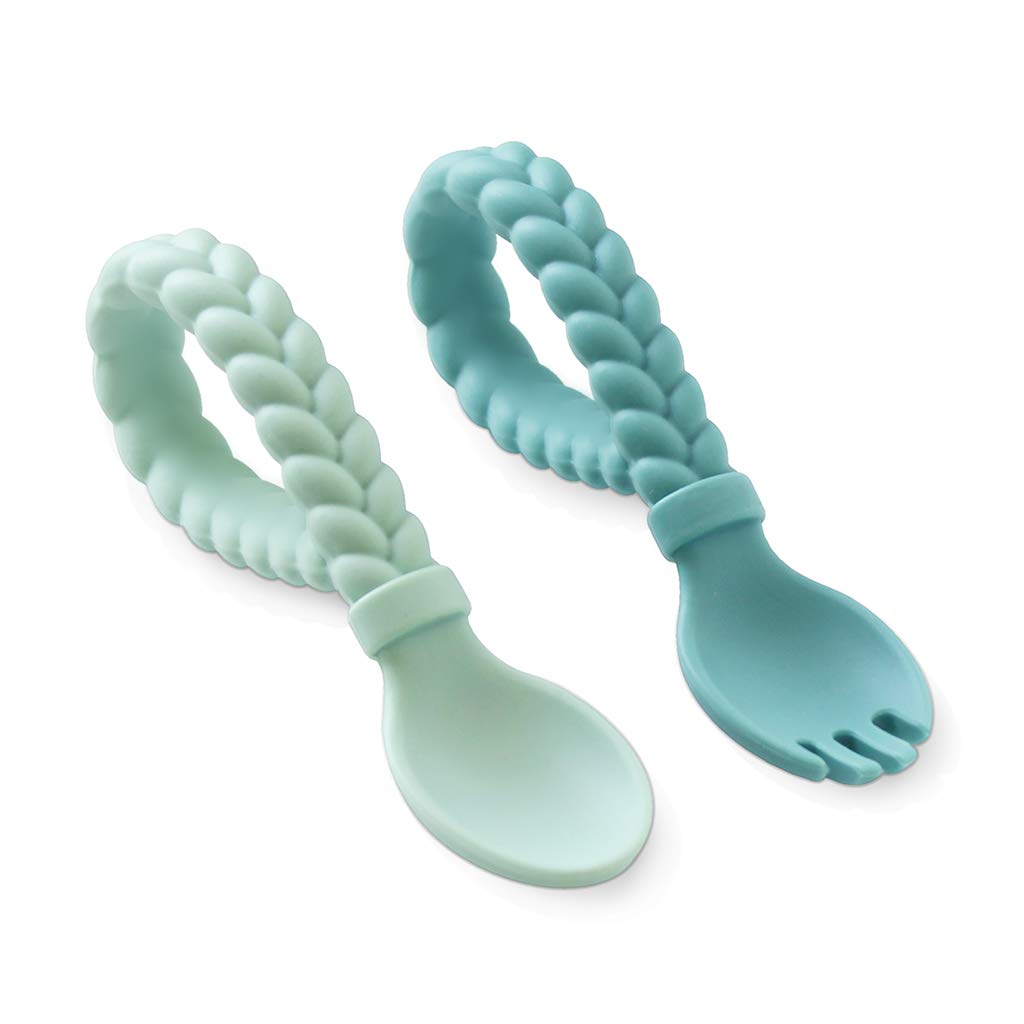 Charming Silicone Spoon Fork Set for Babies