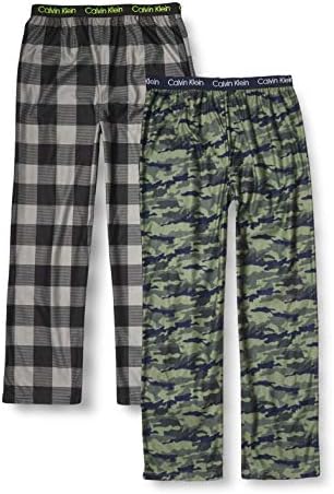 Calvin Klein Boys Sleepwear Super Soft Brushed Micro Pajama Pants 2 Pack
