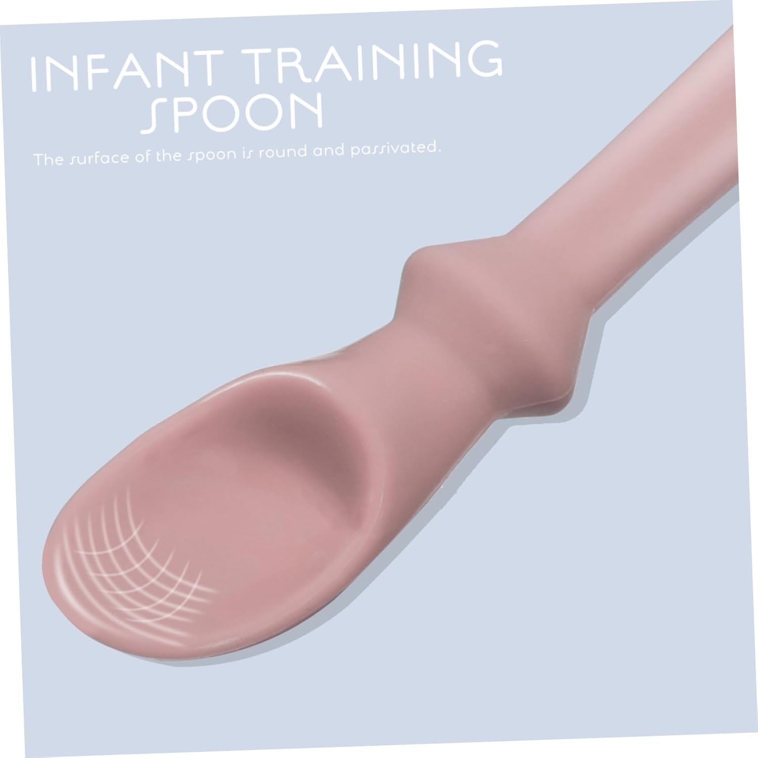 Happy Training Sof Long Handle Utensils Spoon Safe Food Grade Baby Feeding Tool