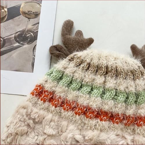 Womens Christmas Themed Woolen Beret Hat