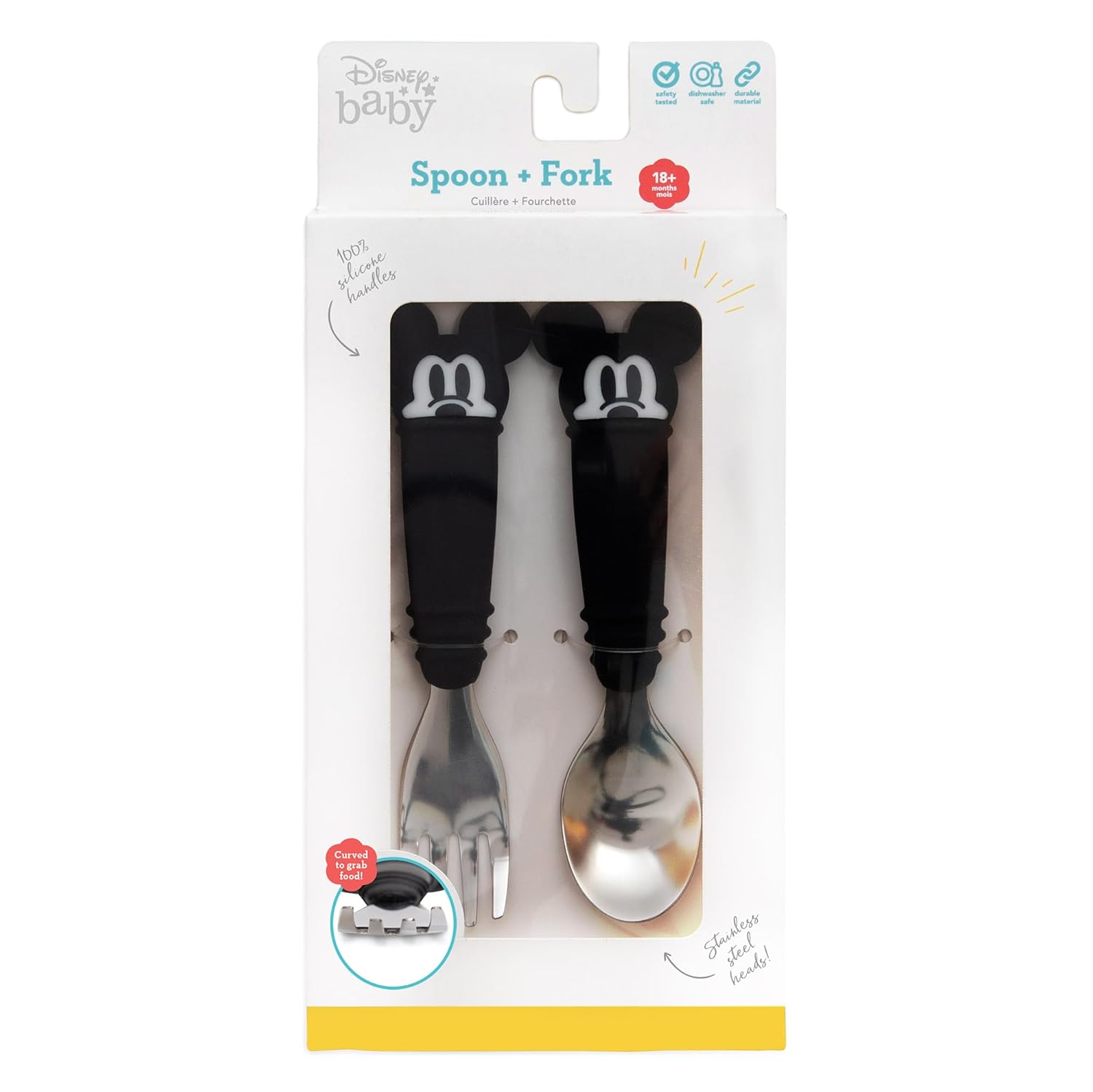 Disney Toddler Utensils Self-Feeding Set for 18 Months