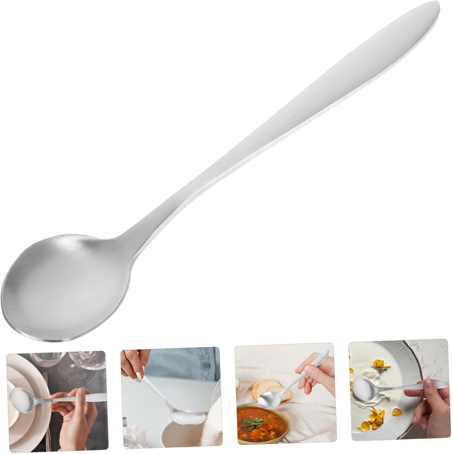 Luxshiny Curved Feeding Spoon - Enhanced for Assisted Eating