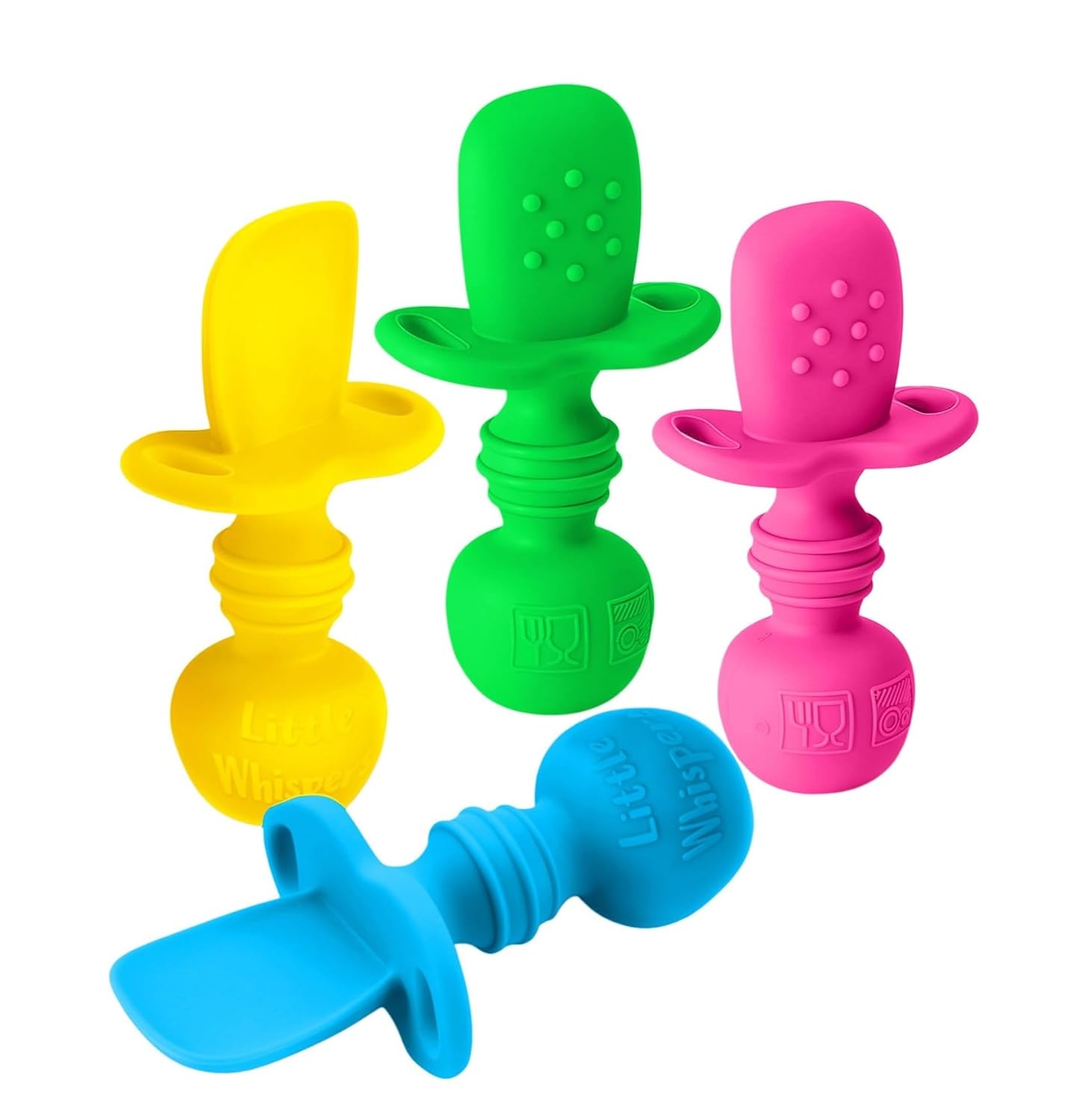 Little Whispers Baby Silicone Spoons - self-feeding set for babies