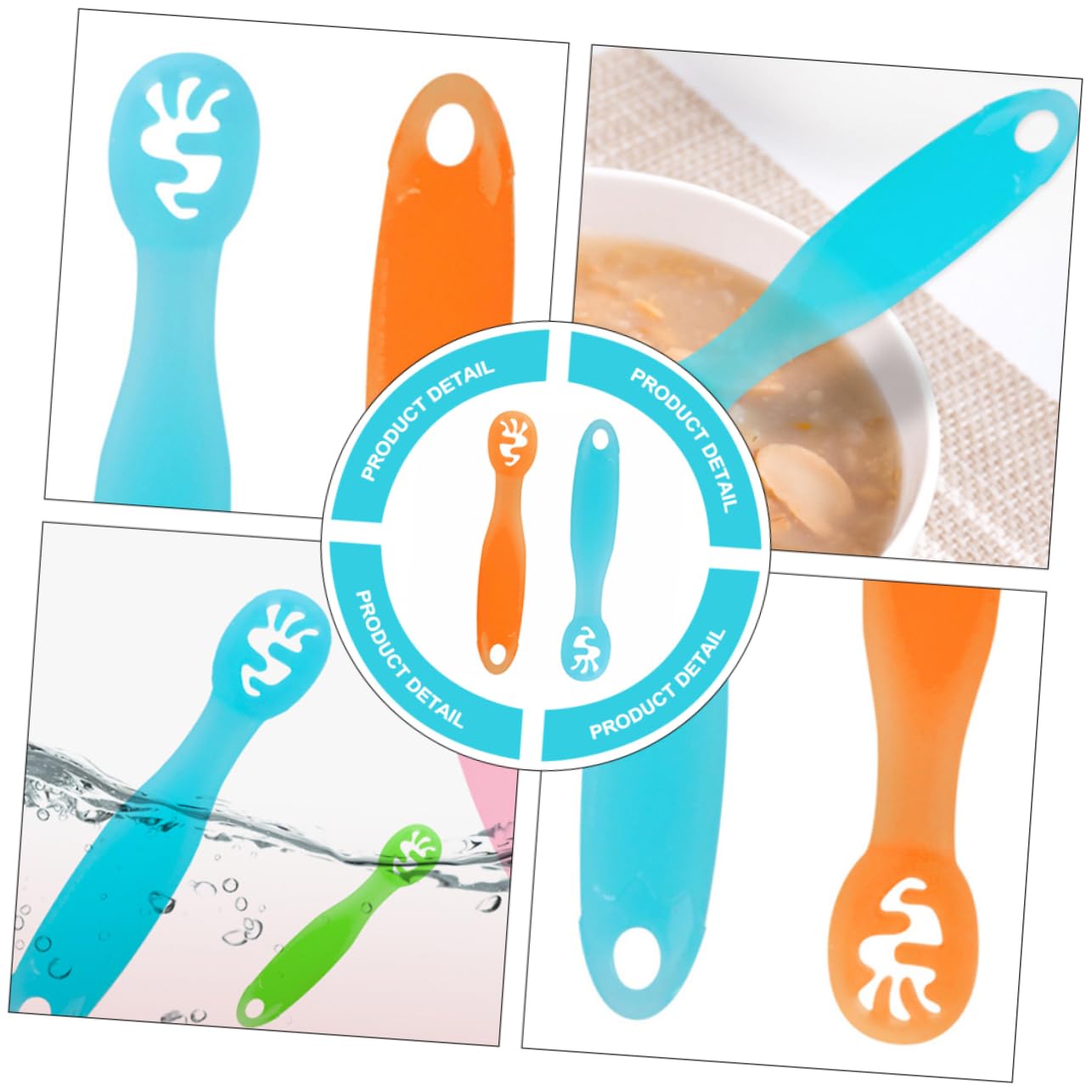 2-Piece Portable Spoon Set for 1-Year-Olds