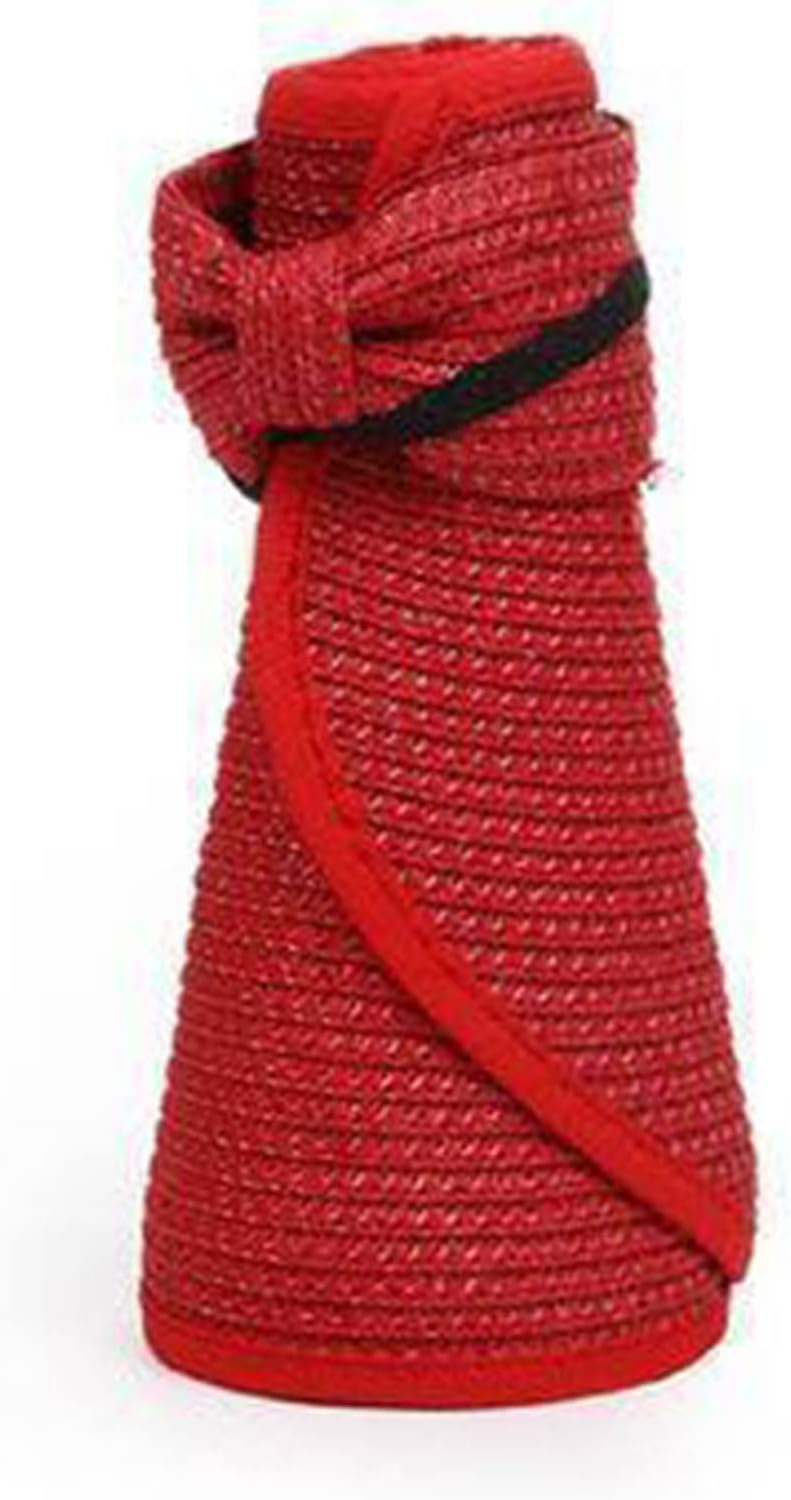 Vegan Double Fold sexually Protecting Sun Hat for Women Red 3