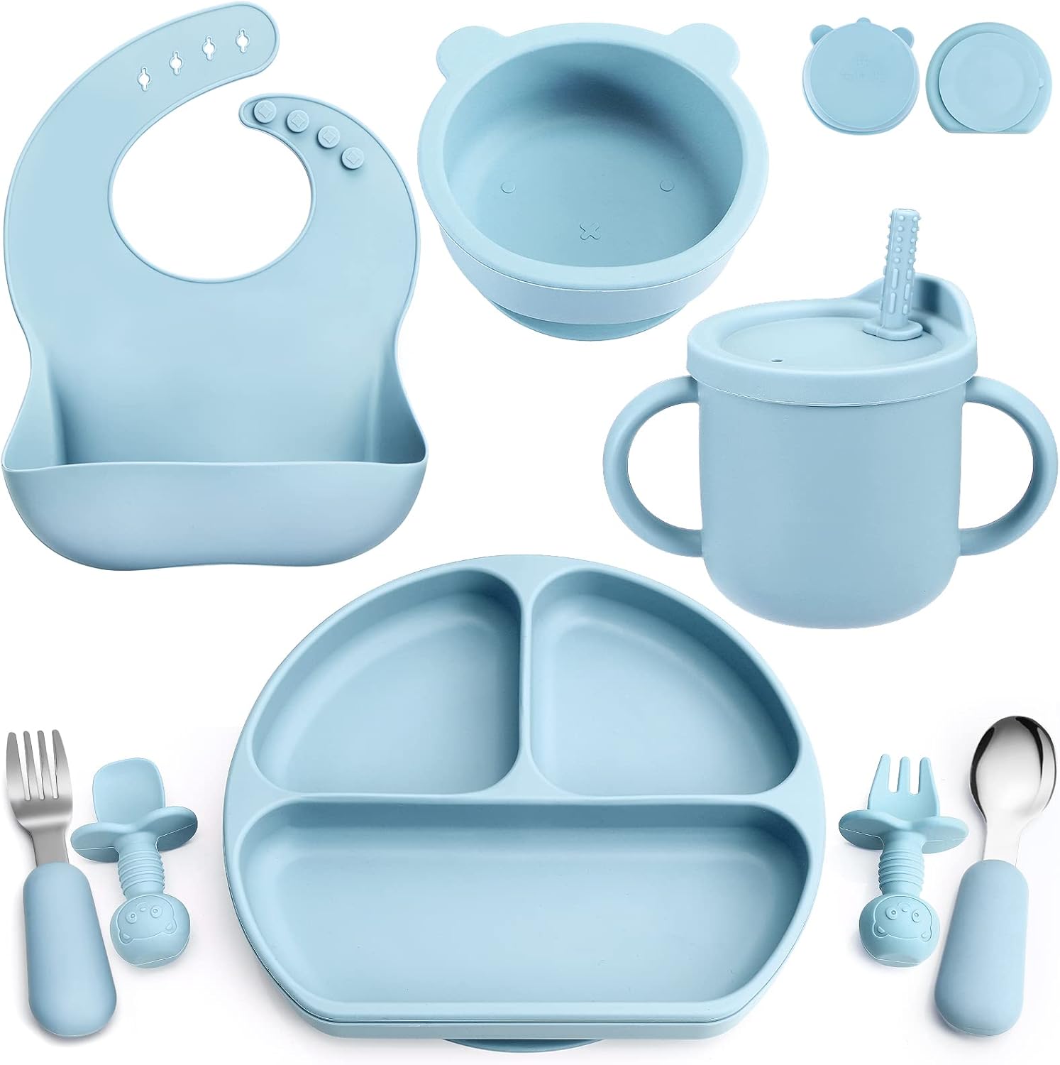 Silicone Baby Feeding Set Baby Led Weaning Supplies