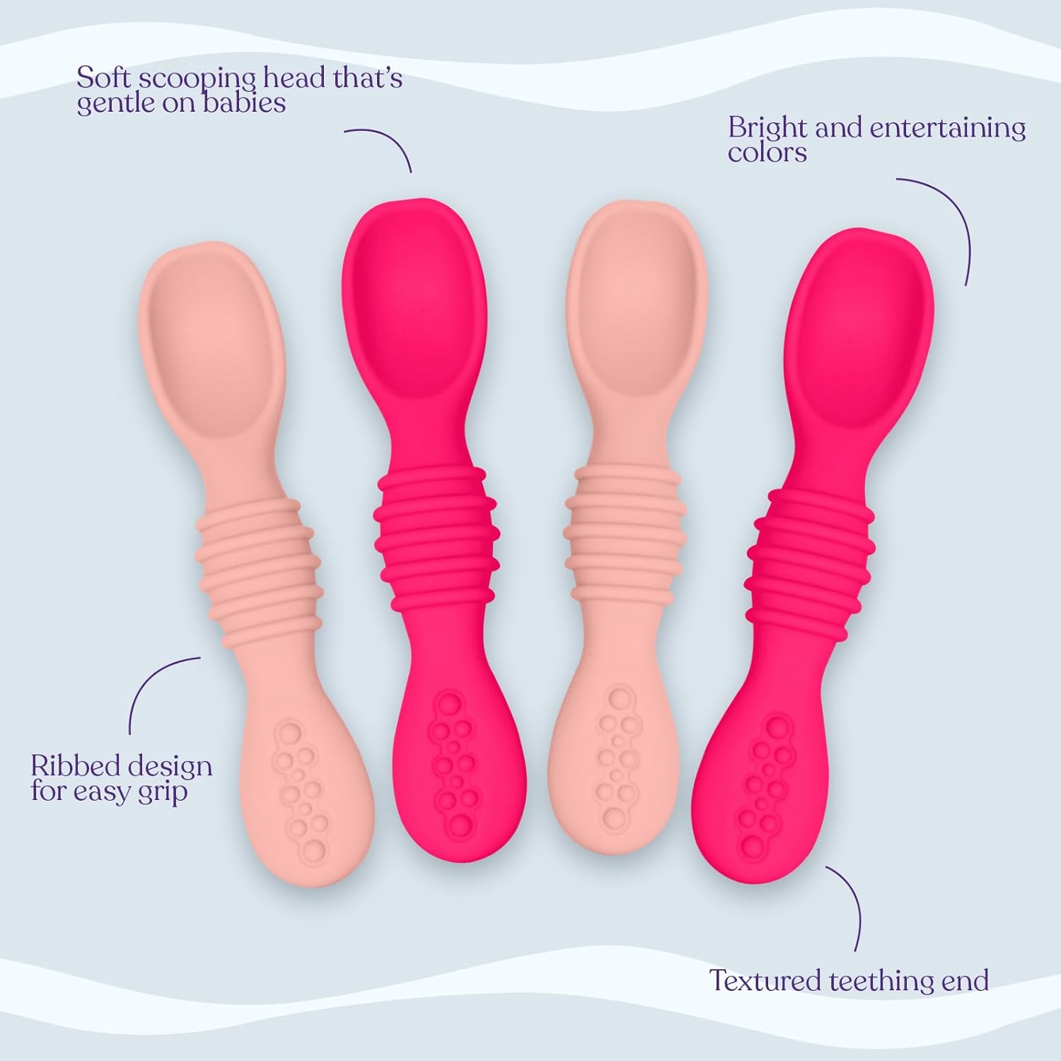 Sperric Silicone Baby Spoon Set