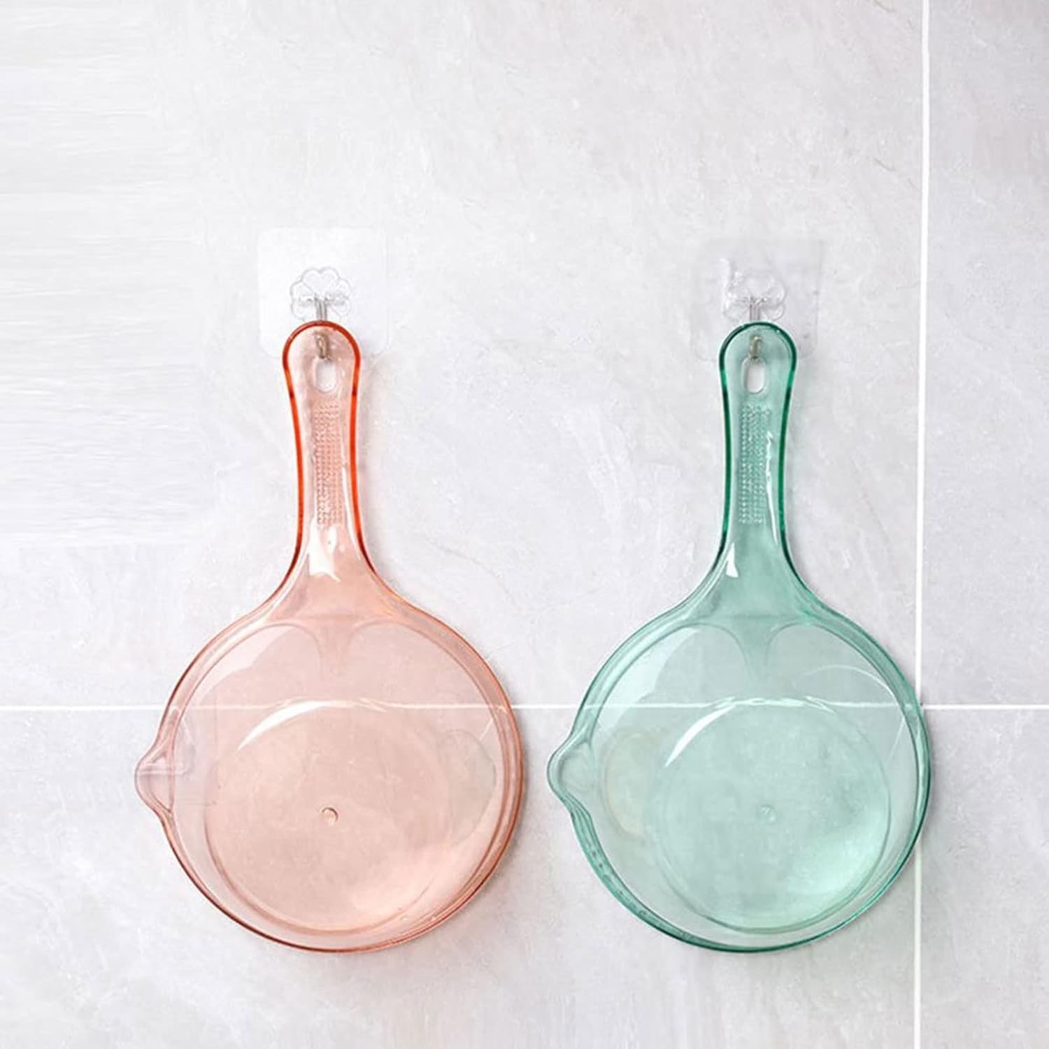 Ergonomic Non-Slip Long Handle Pink Water Spoon Durable Kitchen Tool