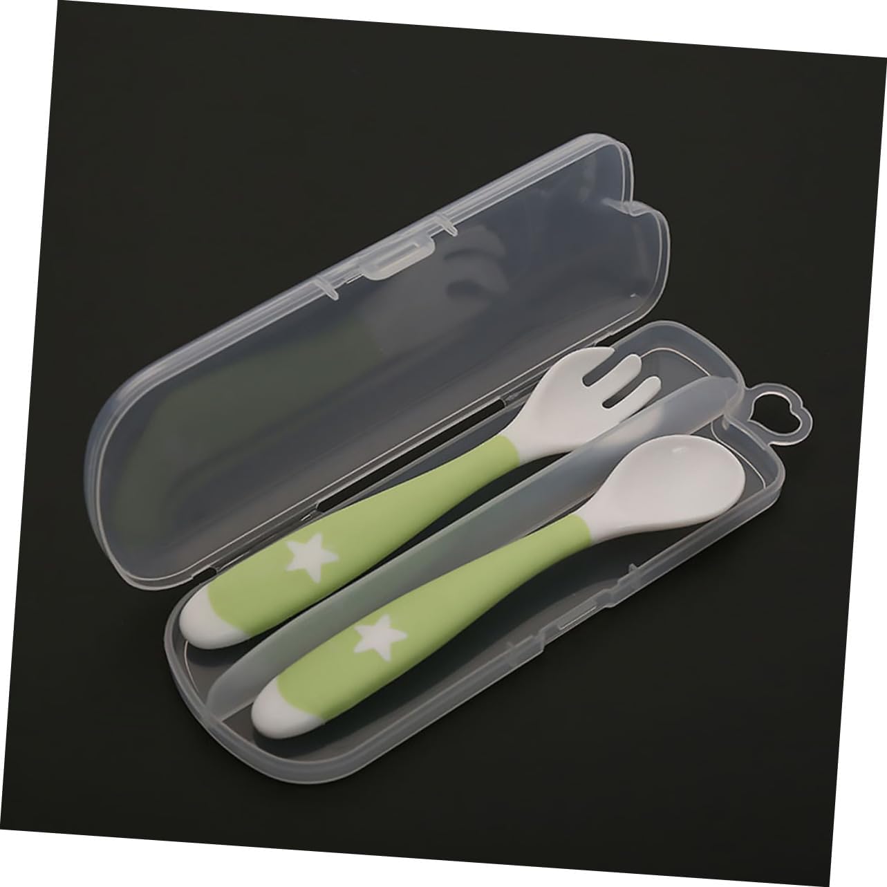 FAVOMOTO 5Pcs Silicone Spoon Travel Case Storage Box