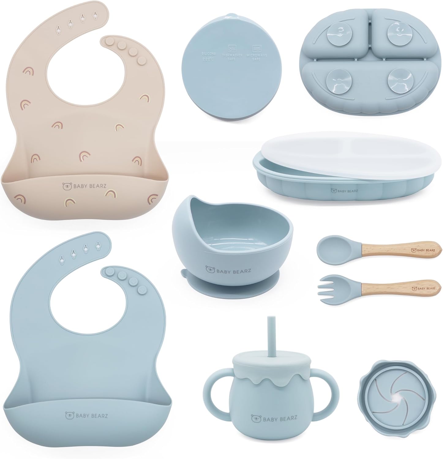 Gentle Silicone Baby Feeding Set for Weaning