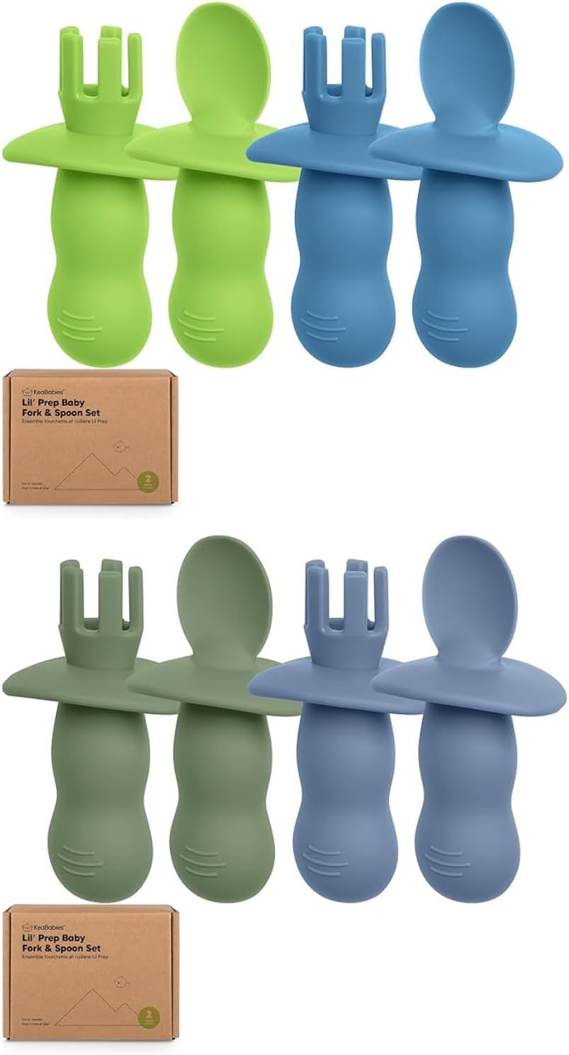 Self-Feeding Silicone Baby Utensils