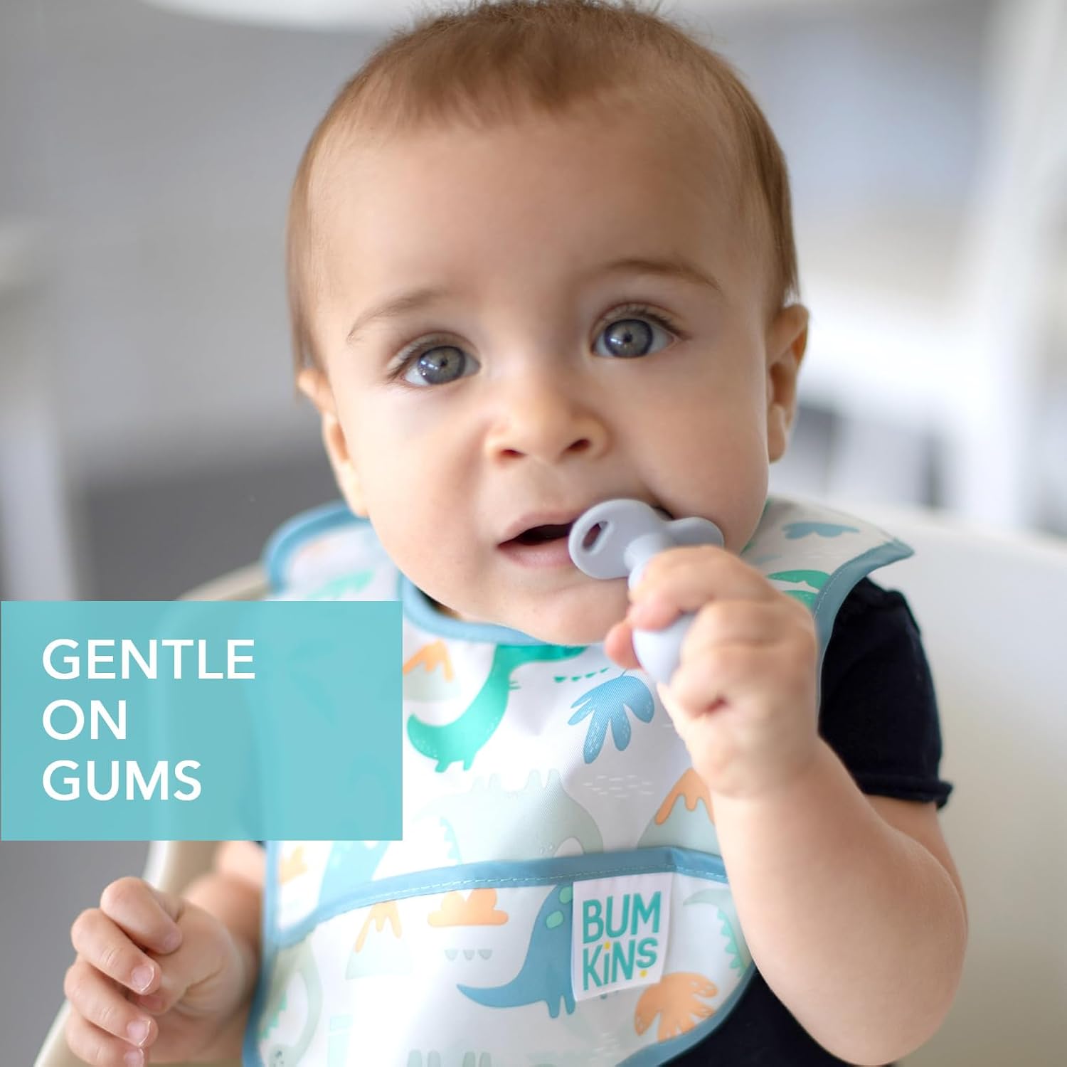 Bumkins Baby Utensils Set Chewtensils Silicone Spoons for Dipping