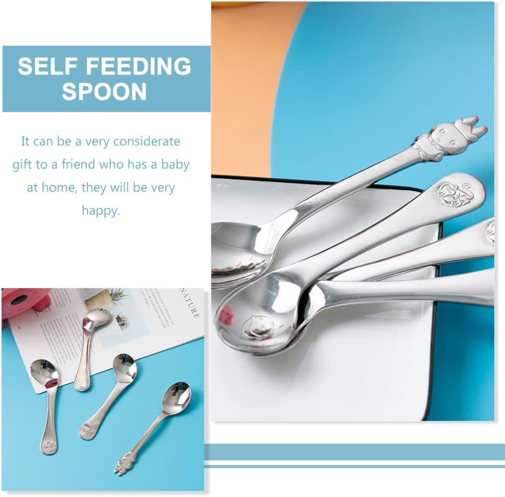Zerodeko Silicone Baby Spoon for Self Feeding