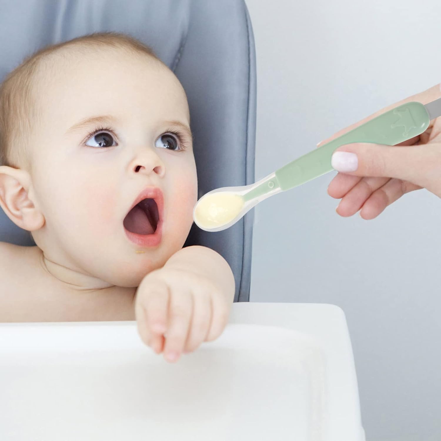 Double-Head Silicone Baby Spoon