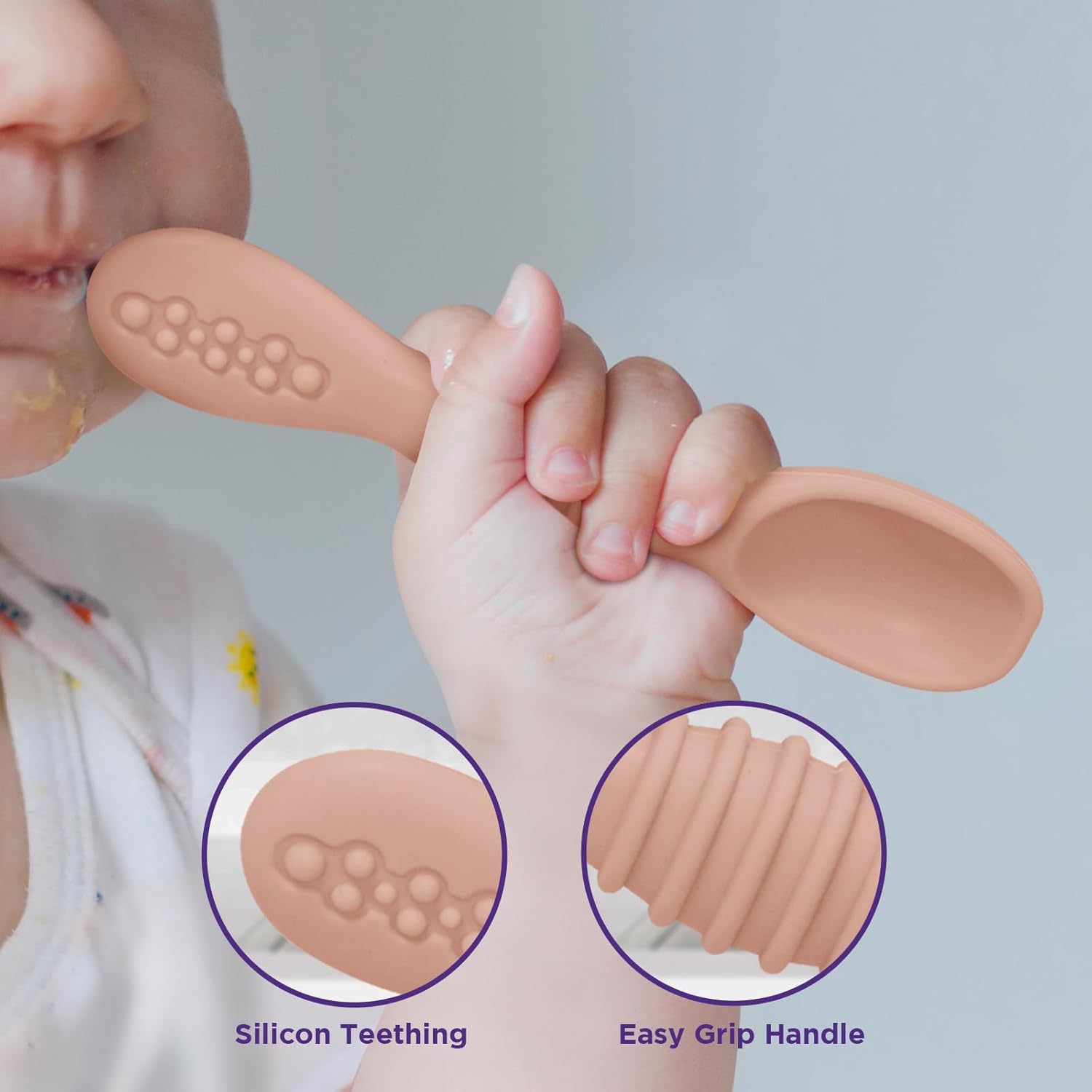 Gentle Silicone Baby Spoons