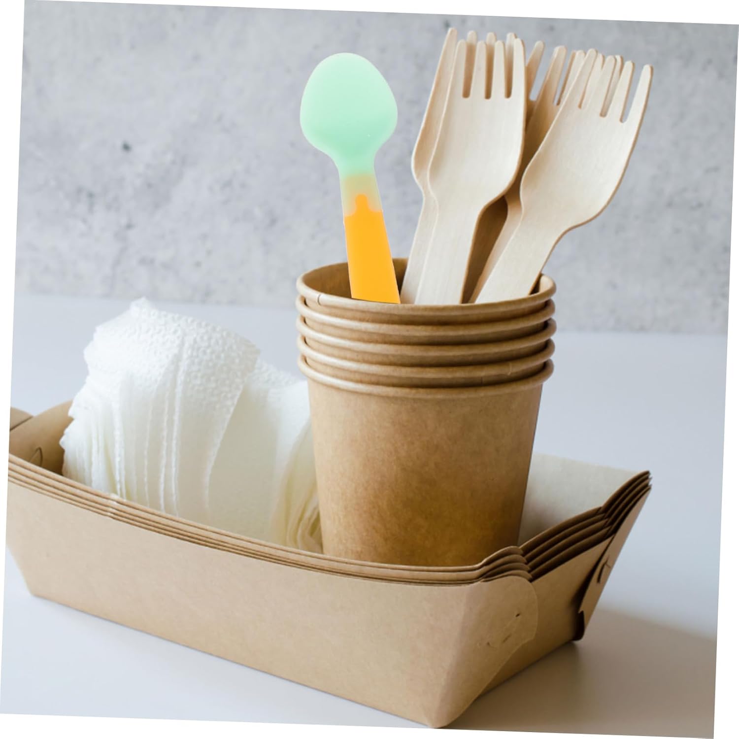 2-Piece Silicone Baby Spoon Temperature Insensitive