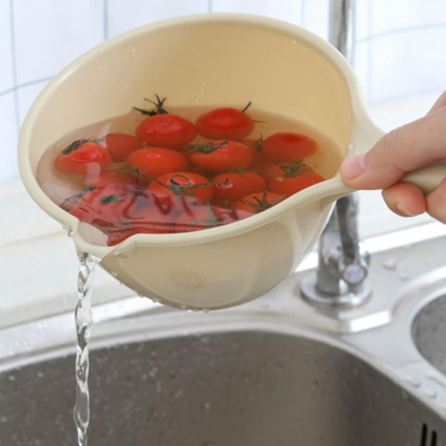 Baby bath spoon wide mouth convenient for dips pourings and suds