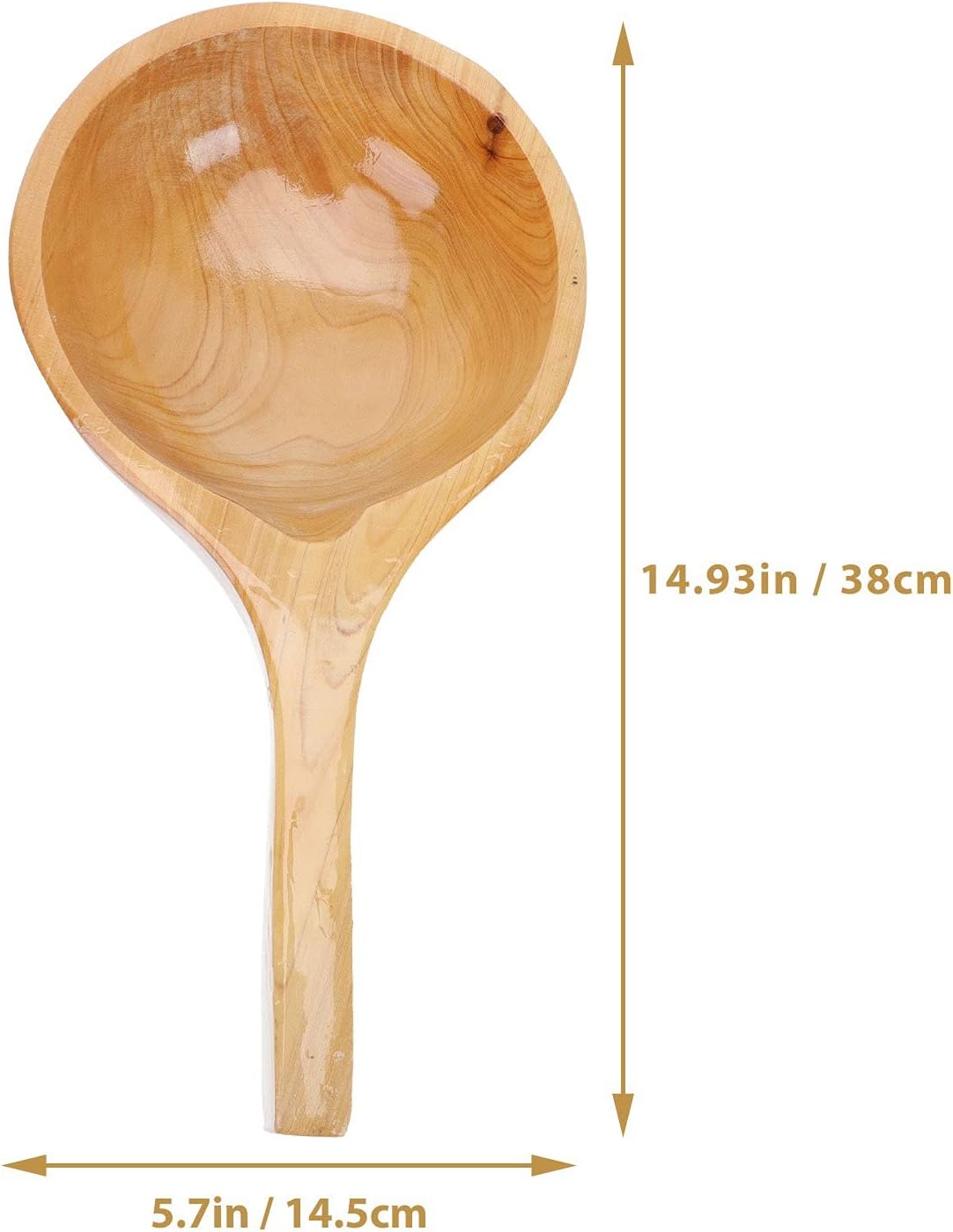 Eco-Friendly Solid Wood Watering Scoop