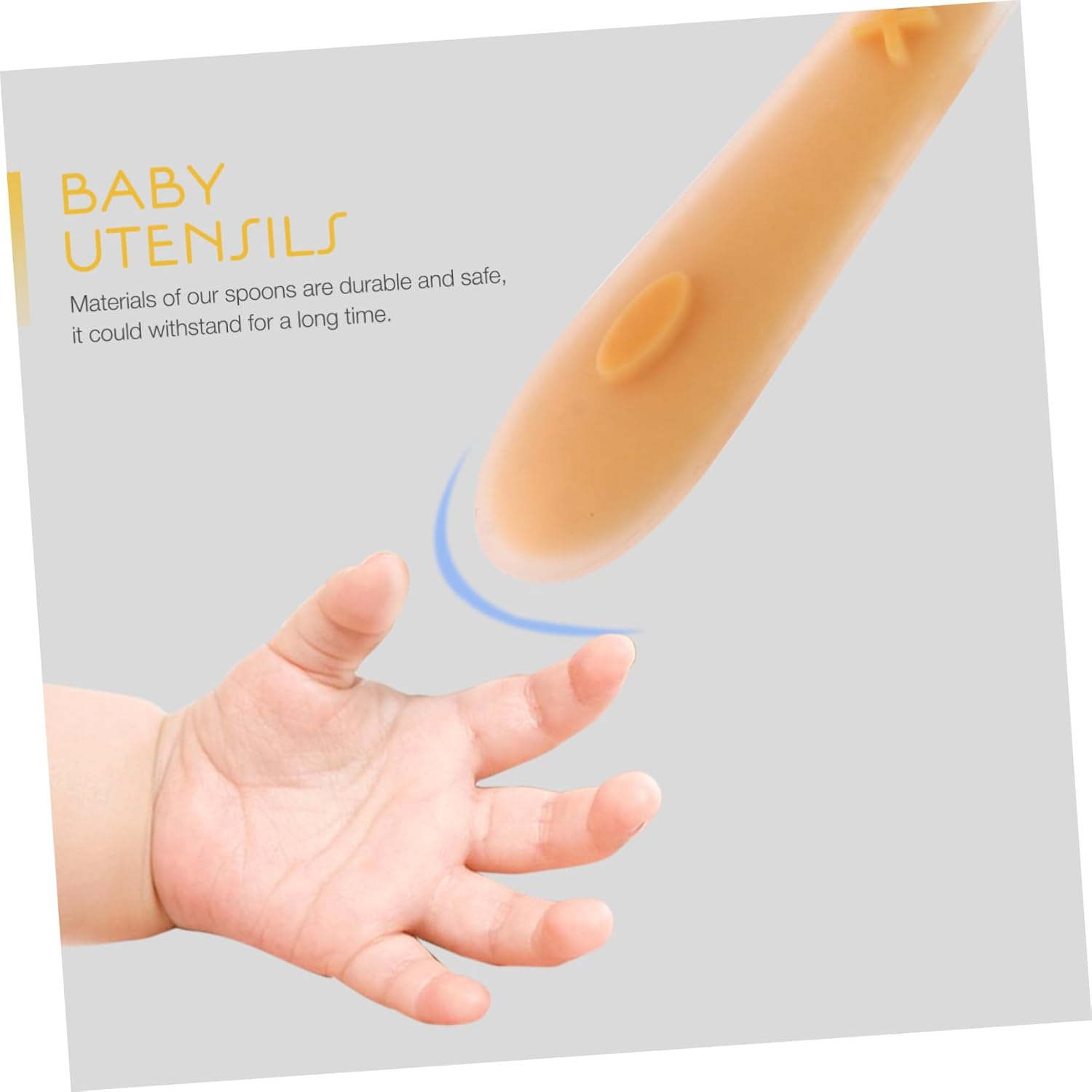 3-Piece Silicone Training Spoons for Kids