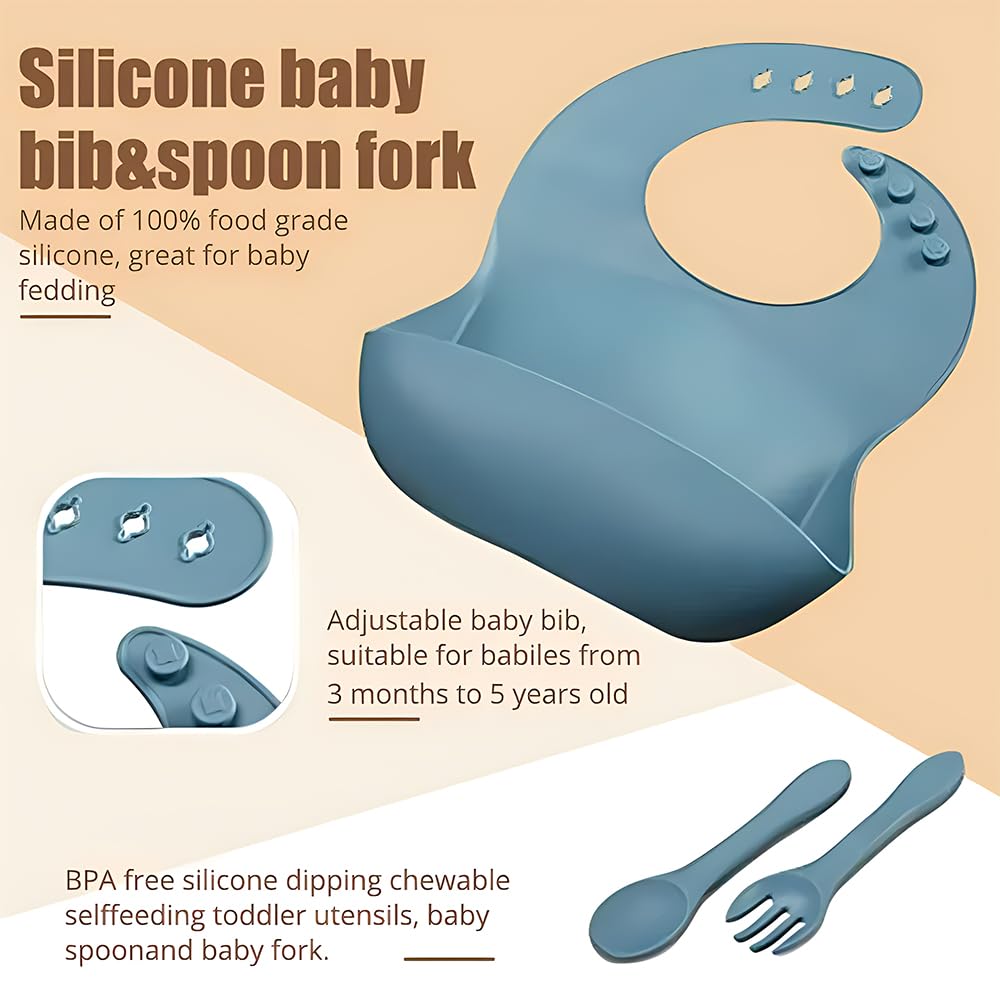Silicone Baby Feeding Set 8-Piece