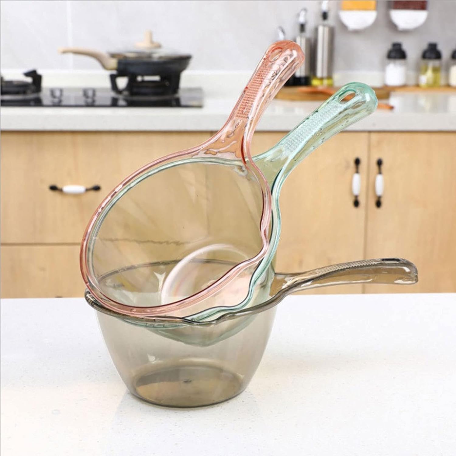 NPQPNAFC Transparent Plastic Water Spoon