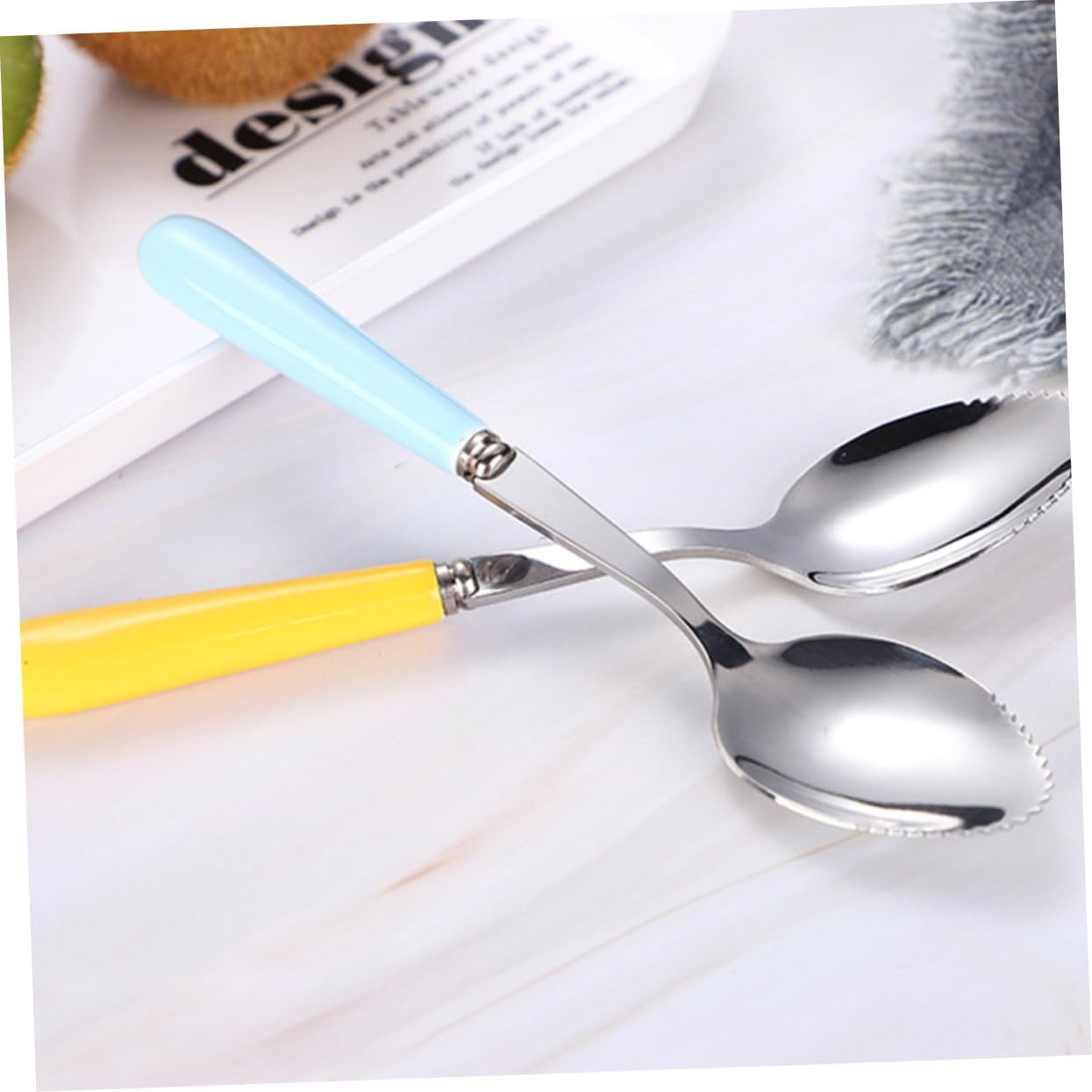 Serrated Baby Spoons for Easy Fruit Removal
