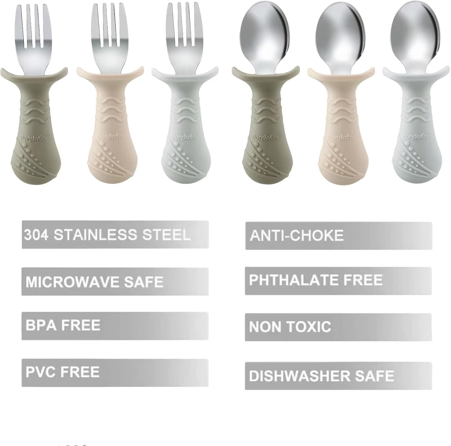 PandaEar Baby Toddler Flatware Set
