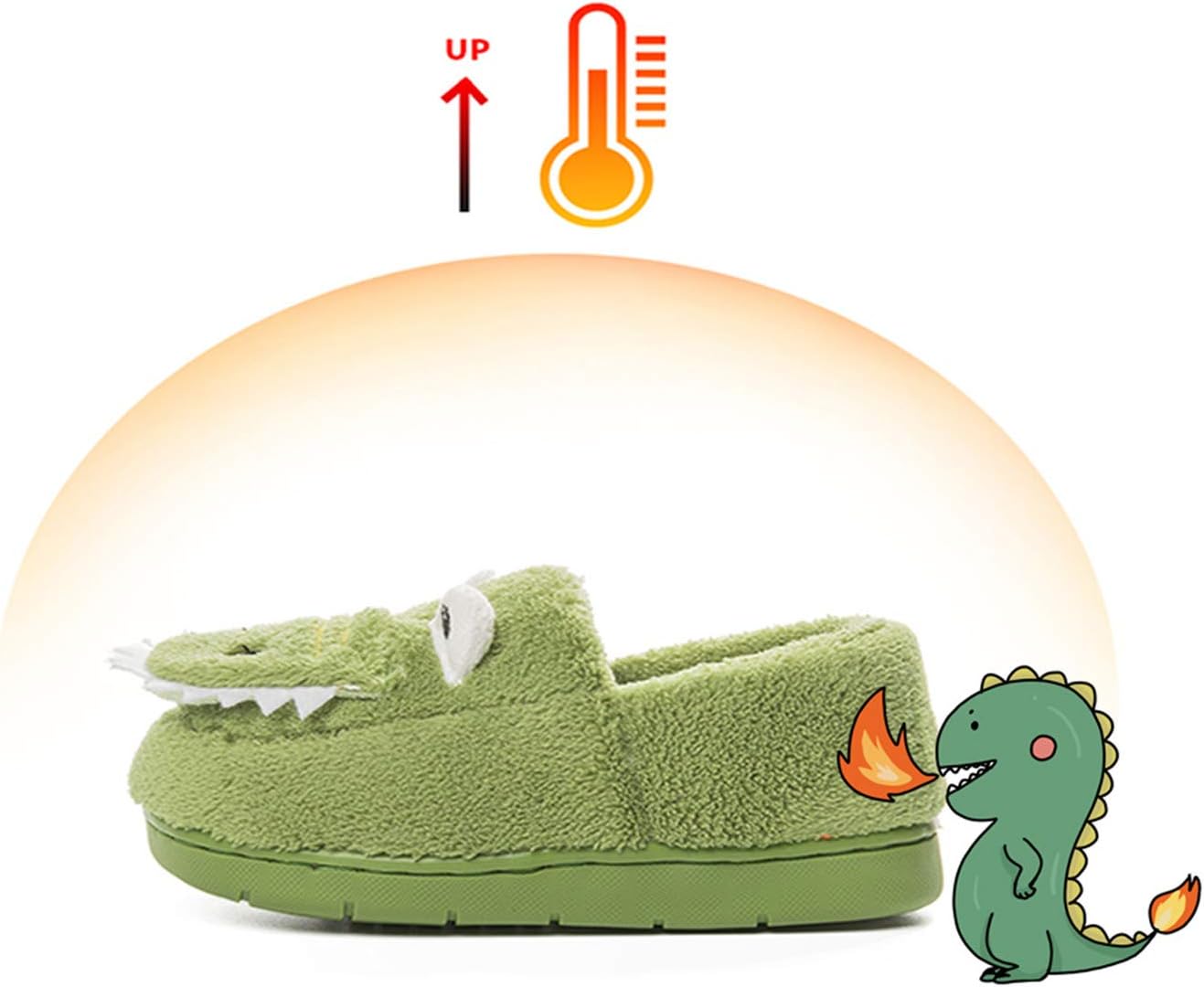 Adorable Dinosaur Slippers for Kids