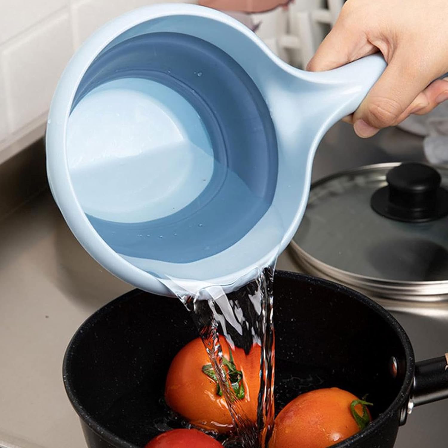 Easy Folding Plastic Spoon for Kitchen Phosphorylated