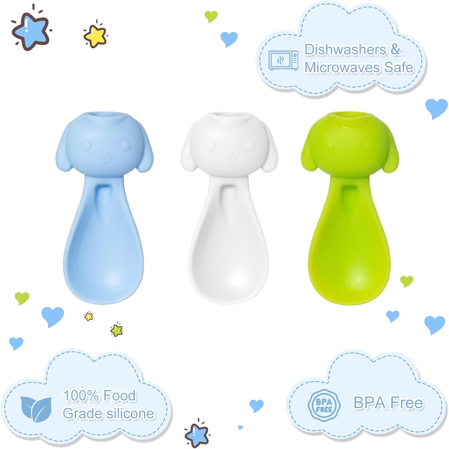 Silicone Baby Spoons for Durable and Easy-Clean Feeding