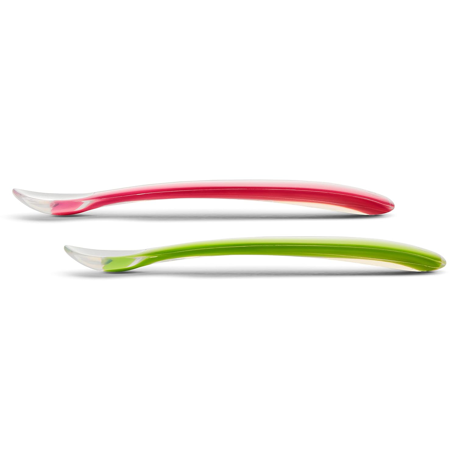 Munchkin Gentle Silicone Spoons 4-Pack PinkGreen