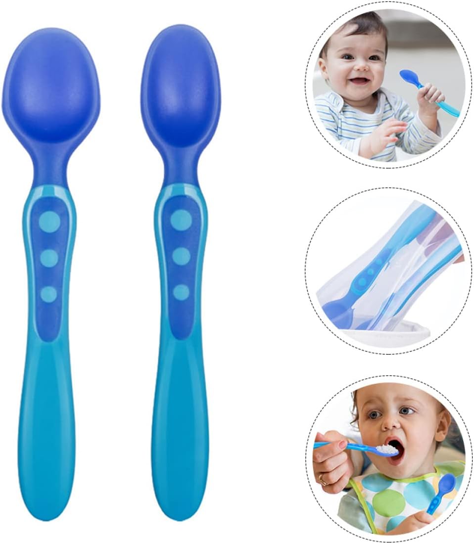 Toddmommy Toddler Spoons Set 4PC Heat Sensing for Baby