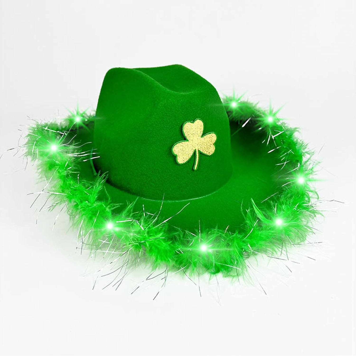 St Patricks Day Top Hat with Gold Buckle