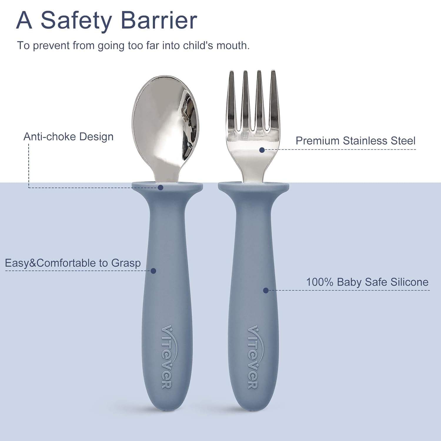 Perfect for Little Hands 6-Piece Toddler Utensils Set