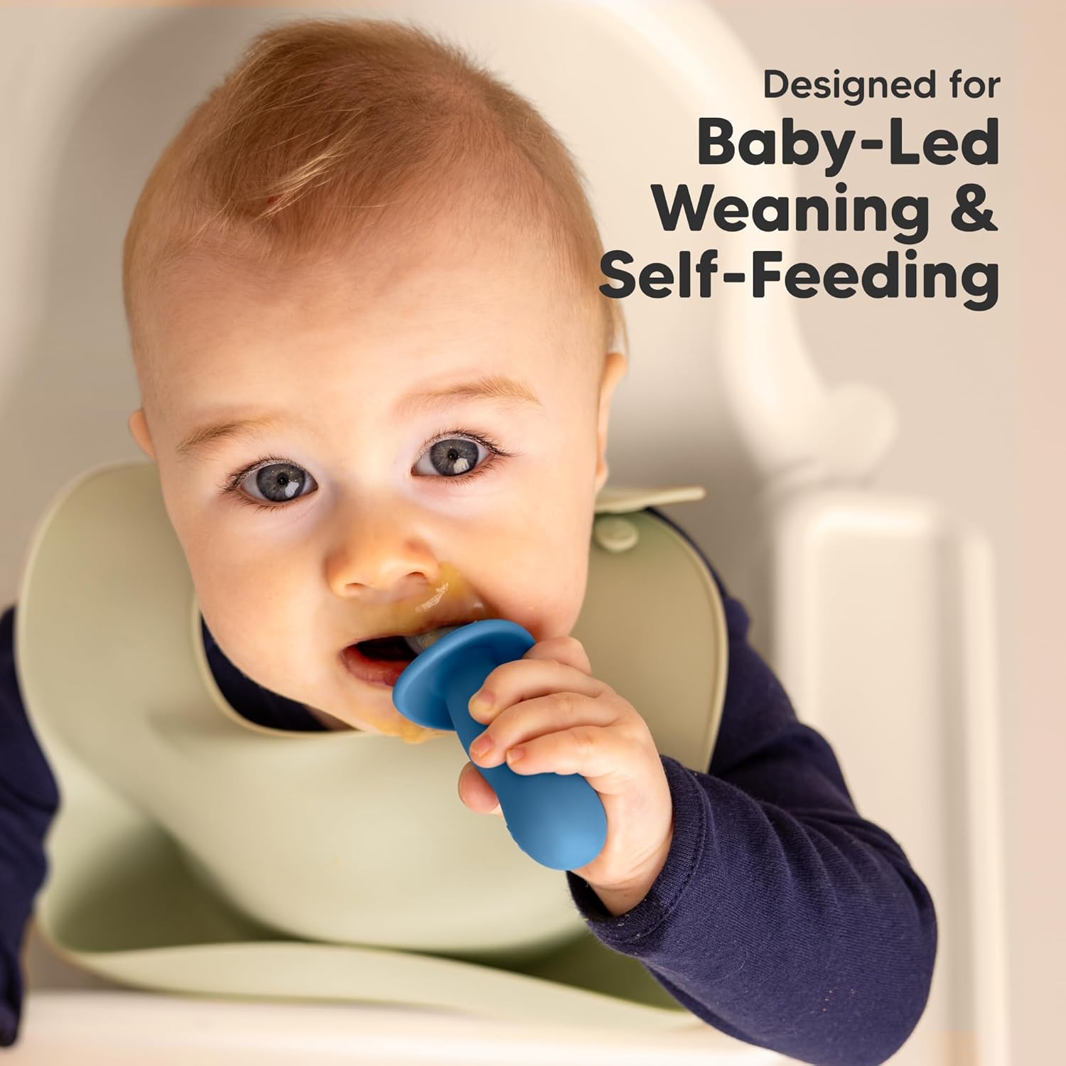 Self-Feeding Silicone Baby Utensils