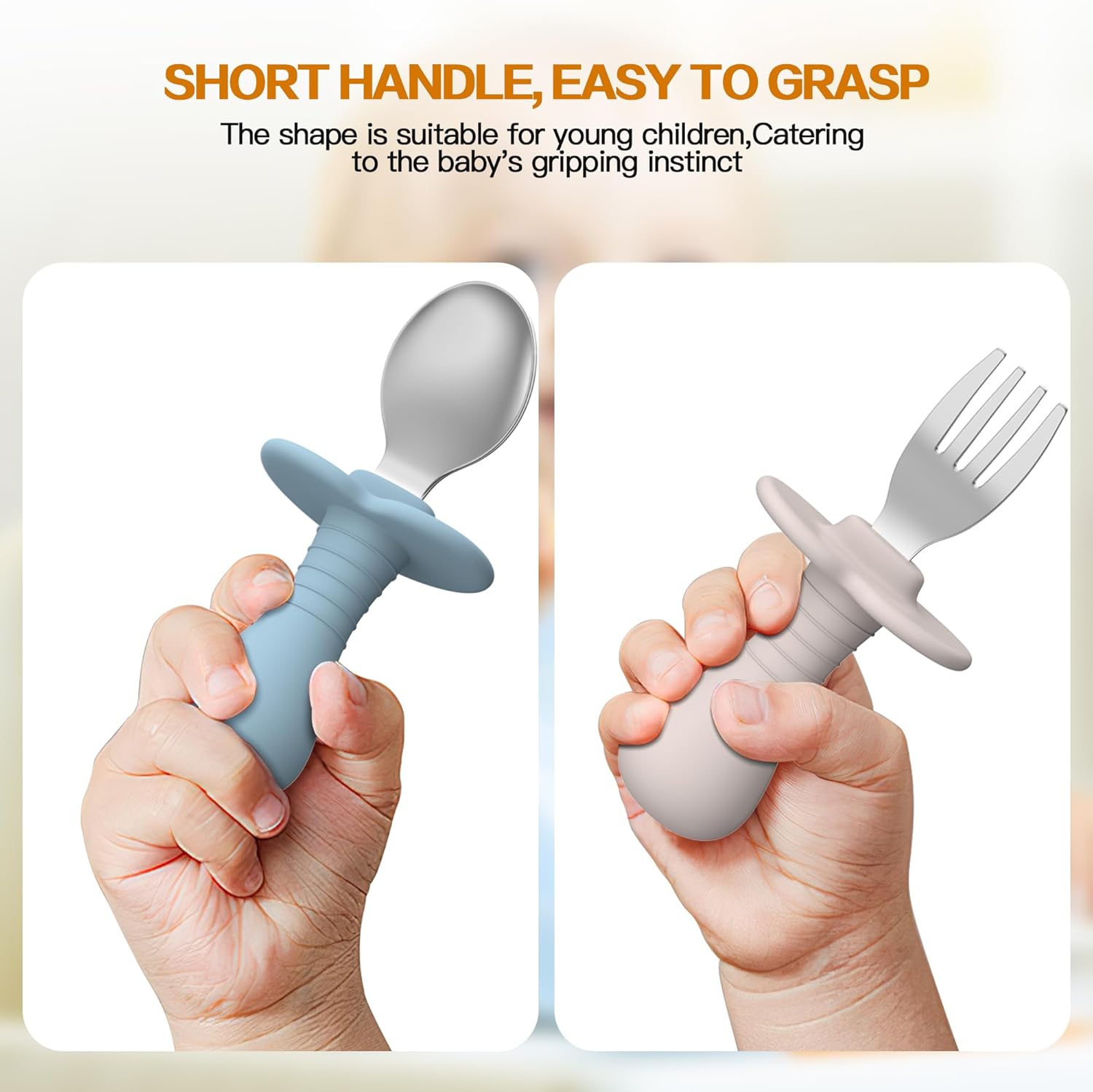 Ergonomic Toddler Flatware Set for Secure and Safe Mealtime