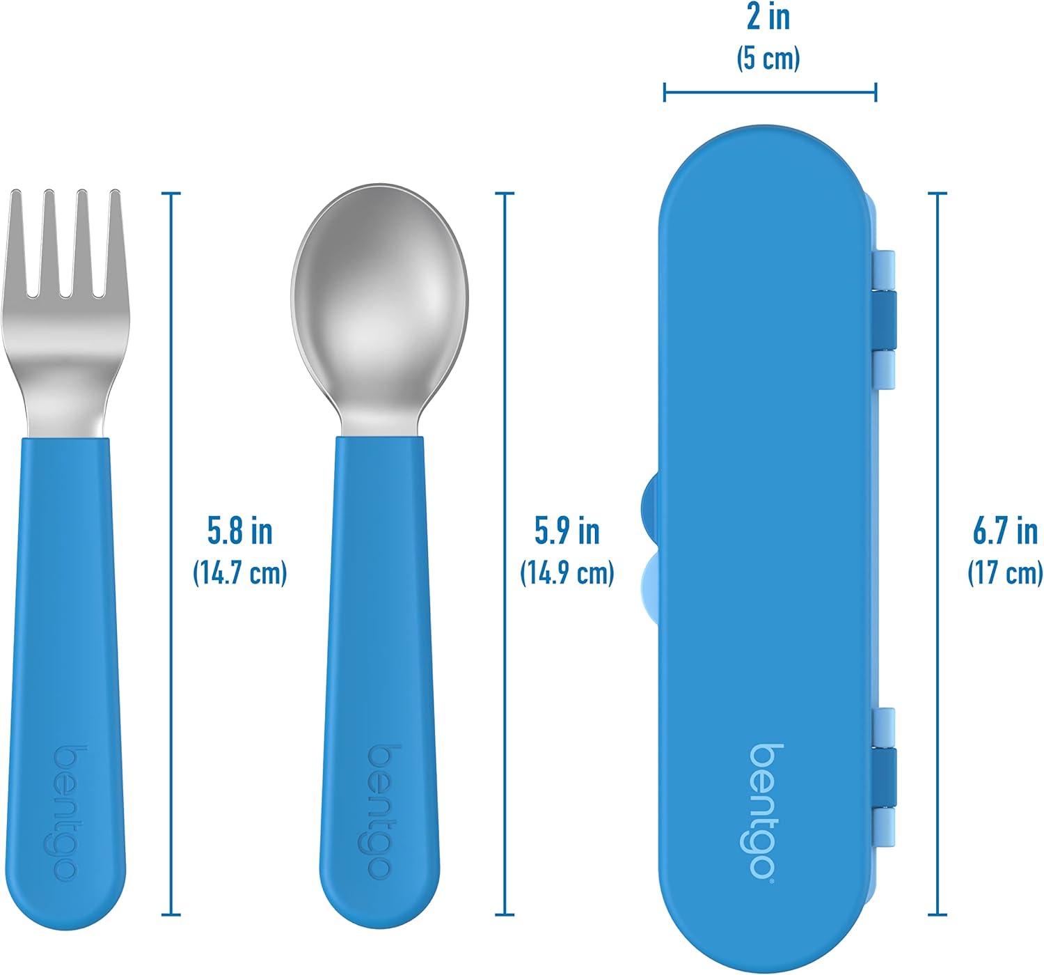 Bentgo Kids Stainless Steel Utensil Set Reusable Lunch Pieces for School Beyond