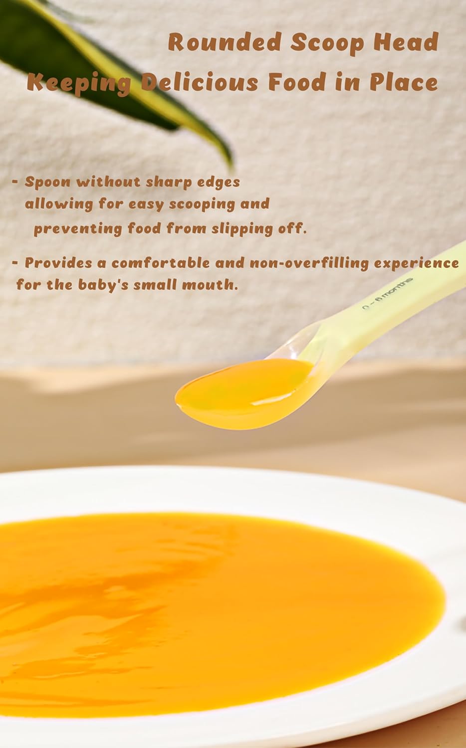 Adjustable Silicone Baby Spoons for 4-10Month Olds
