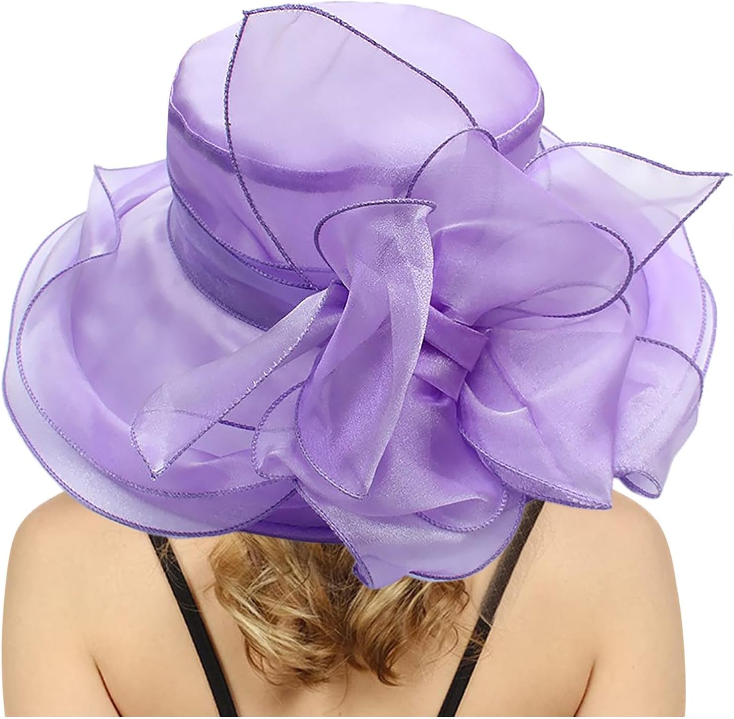 UANGKOUOrange Retro Fascinator Hat Women