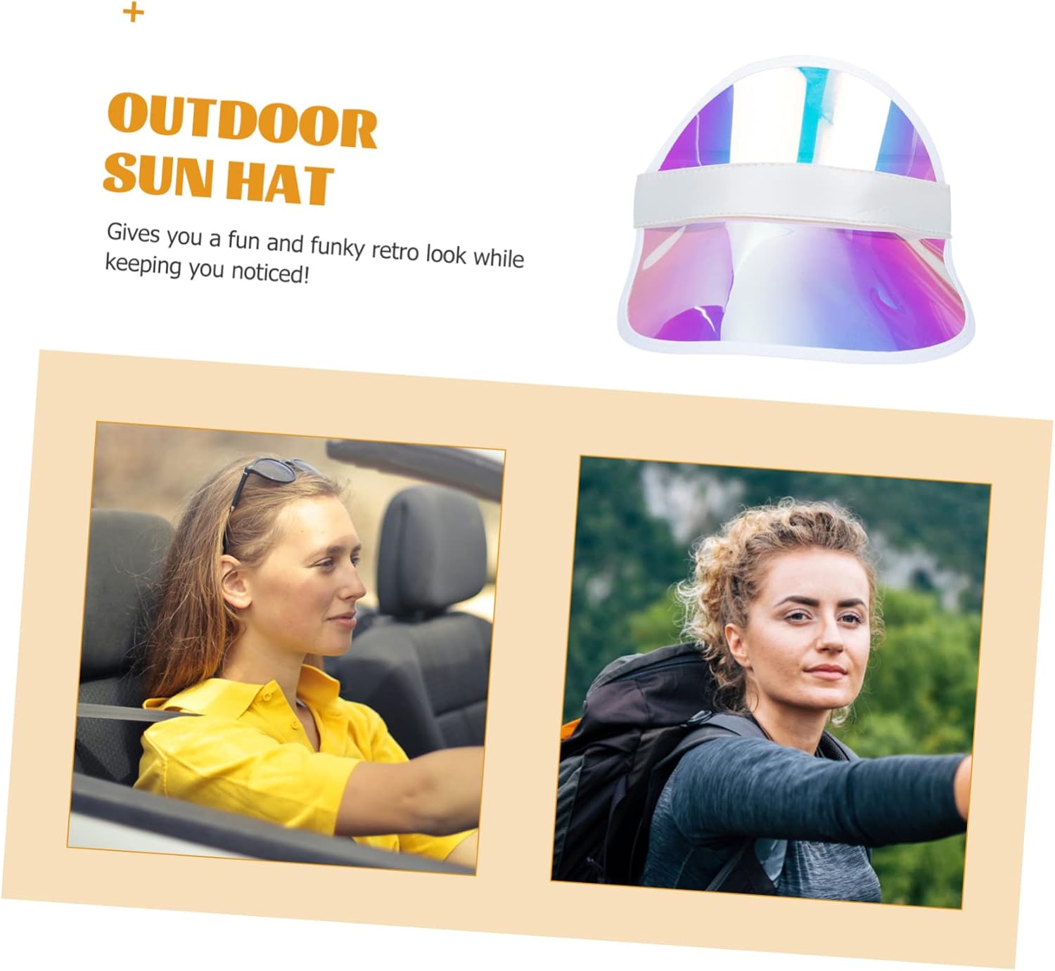 Valiclud Dual Purpose Straw Visor Hat for Women