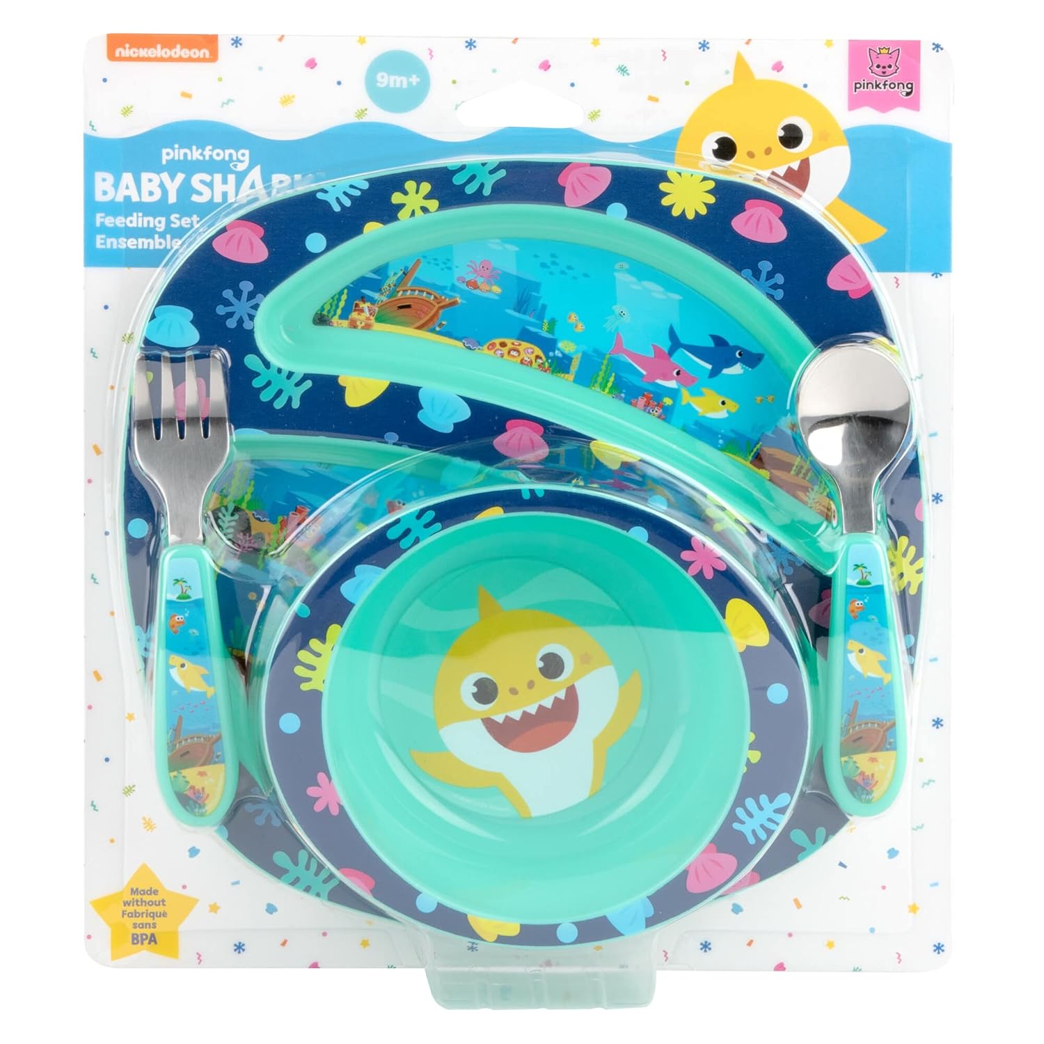 The First Years Baby Shark Dinnerware Set Perfect Safety