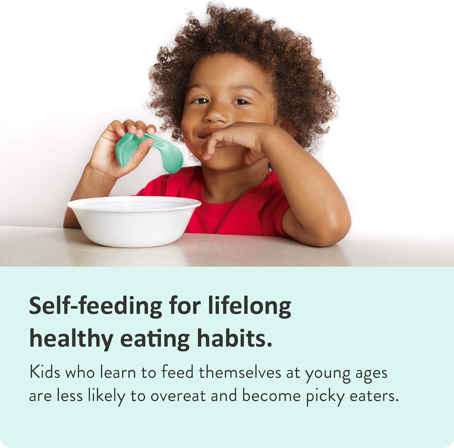 Right-Handed Curved Baby Spoons for Weaning