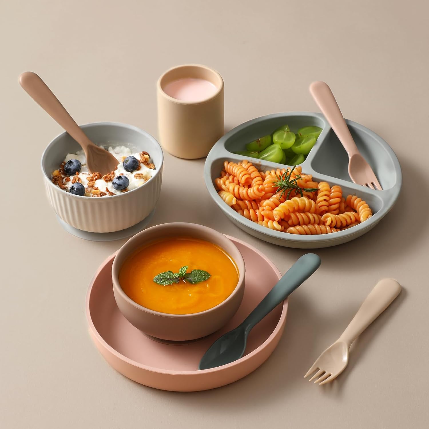 POIKSHARK Toddler Utensils Set