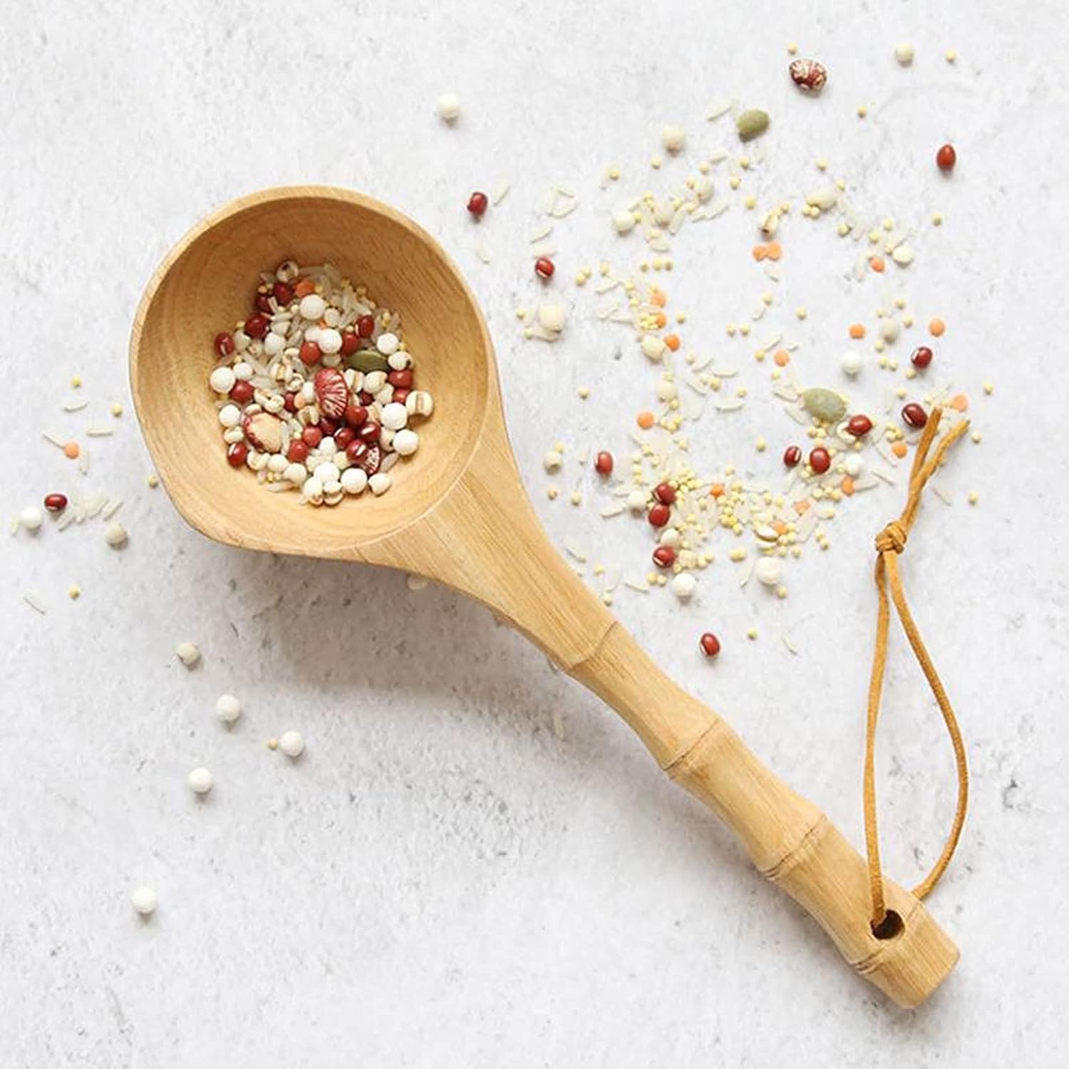 Bamboo Wooden Soup Spoon Ergonomic Safe for Kitchen Use
