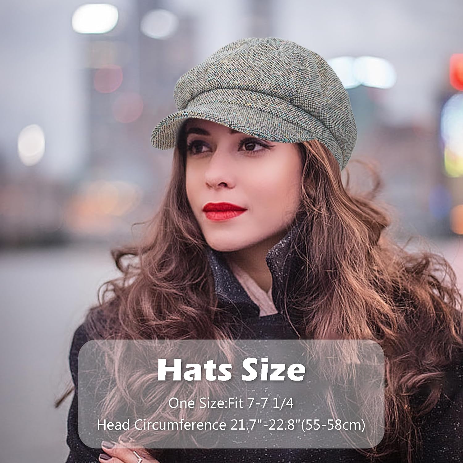PanPacSight Womens Fall Wool Beret for newsboy hats cabbie style cozy classic