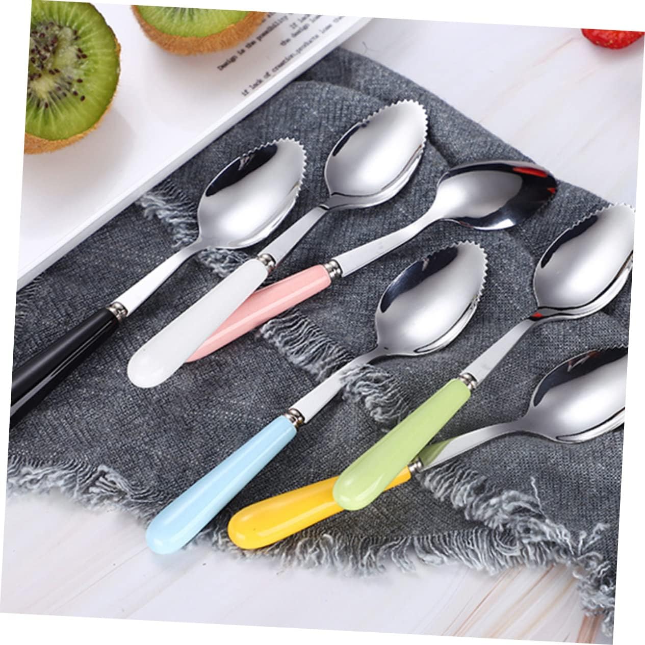 Serrated Baby Spoons for Easy Fruit Removal