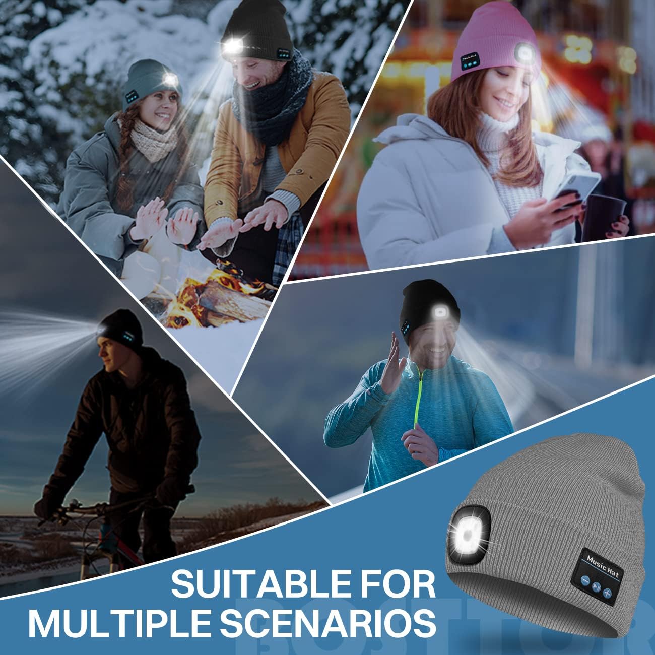 Experience Style Convenience and Warmth with Bosttor Bluetooth Beanie Hat