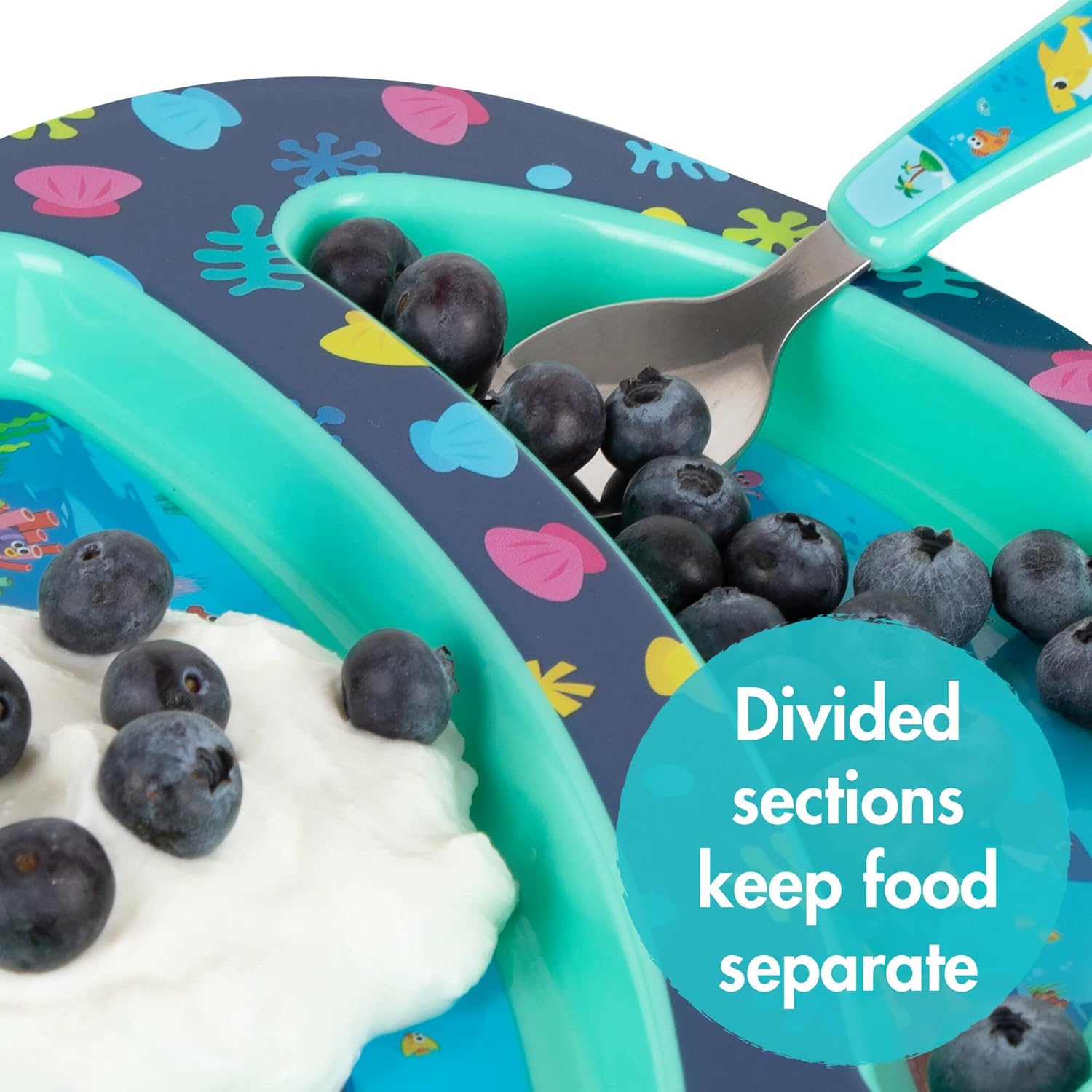 The First Years Baby Shark Dinnerware Set Perfect Safety